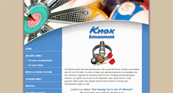 Desktop Screenshot of knoxamusement.com